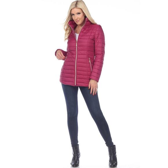 White Mark Curvy Straight Puffer Coat - NWT (Boutique) - Picture 6 of 7
